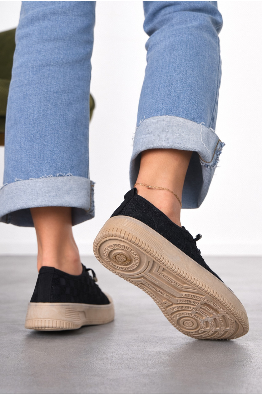 Мокасины женские черного цвета к192 212194