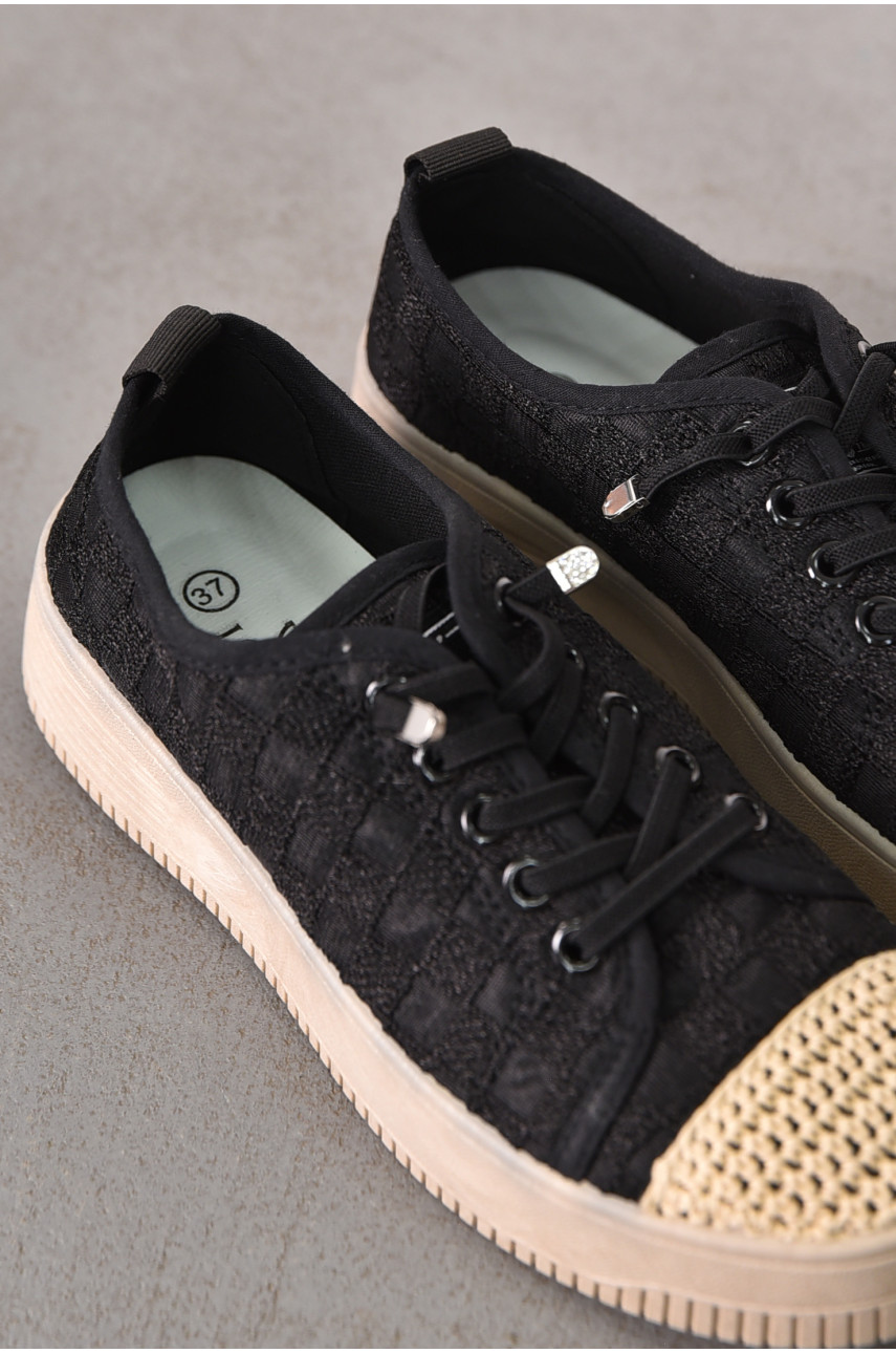 Мокасины женские черного цвета к192 212194