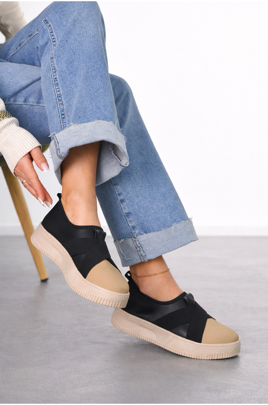 Мокасины женские черного цвета к189 212196