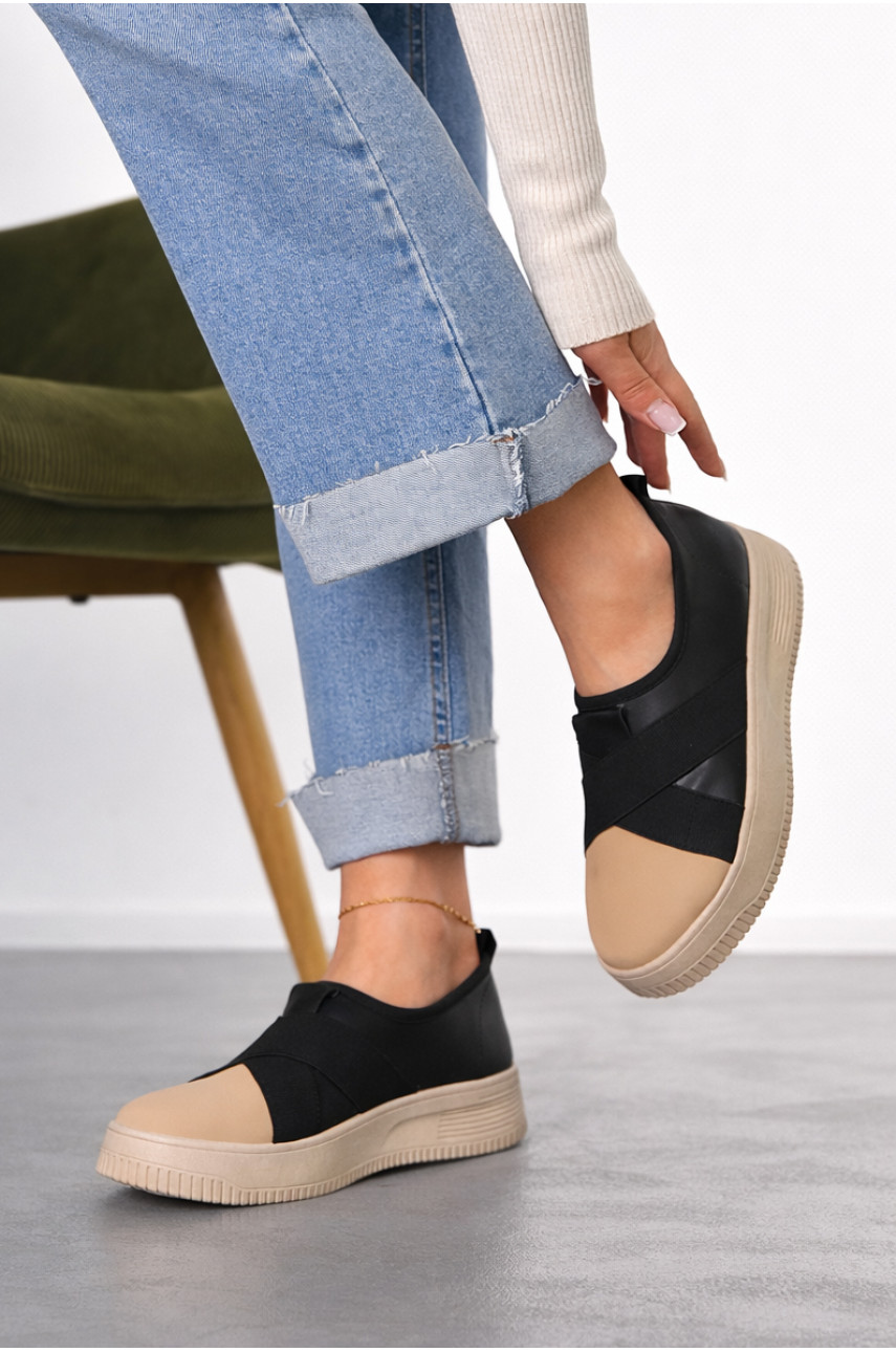 Мокасины женские черного цвета к189 212196