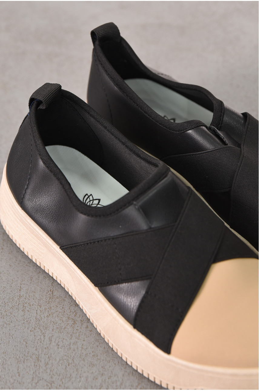 Мокасины женские черного цвета к189 212196