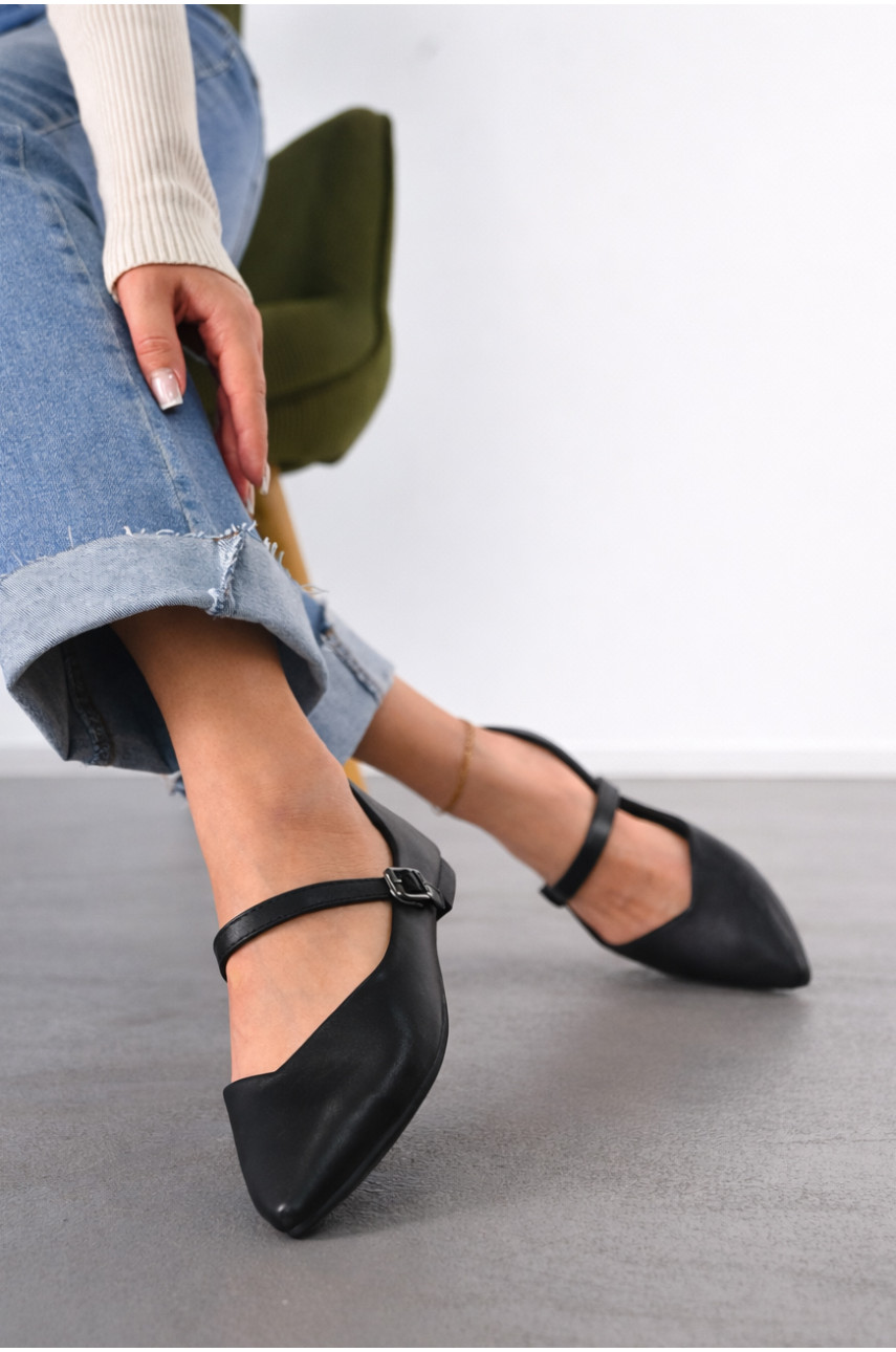 Балетки женские черного цвета Е350-2 212199