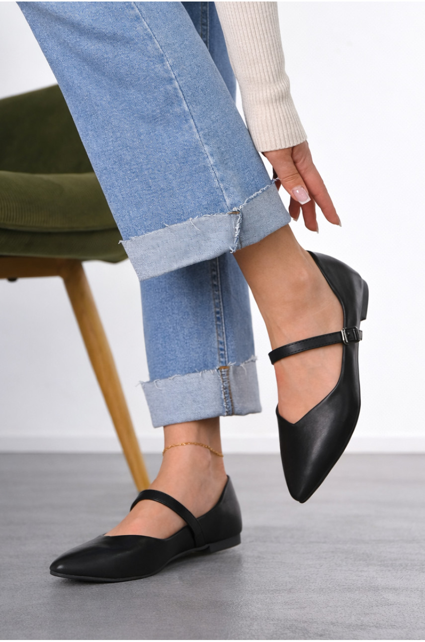Балетки женские черного цвета Е350-2 212199