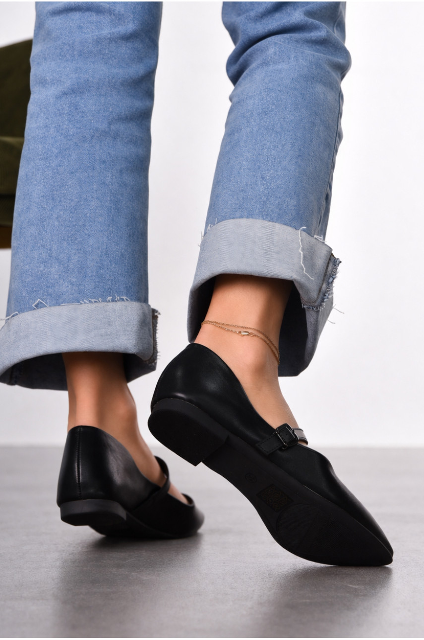 Балетки женские черного цвета Е350-2 212199