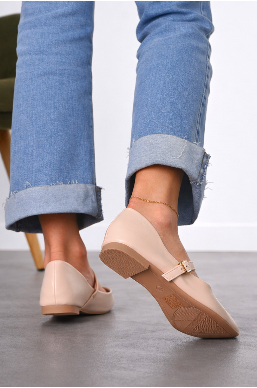 Балетки женские светло-бежевого цвета Е350-3 212200
