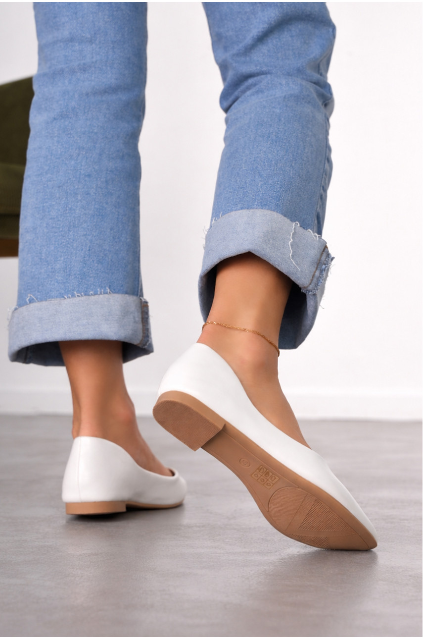 Балетки женские белого цвета Е330-8 212202