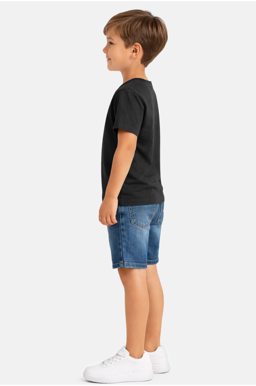 Футболка детская для мальчика черного цвета с принтом 212217