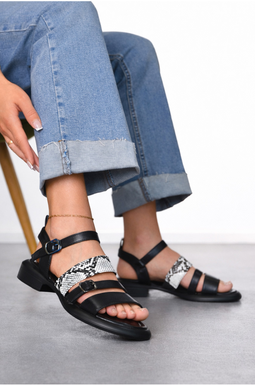 Босоніжки жіночі черного кольору W 710-7 212254