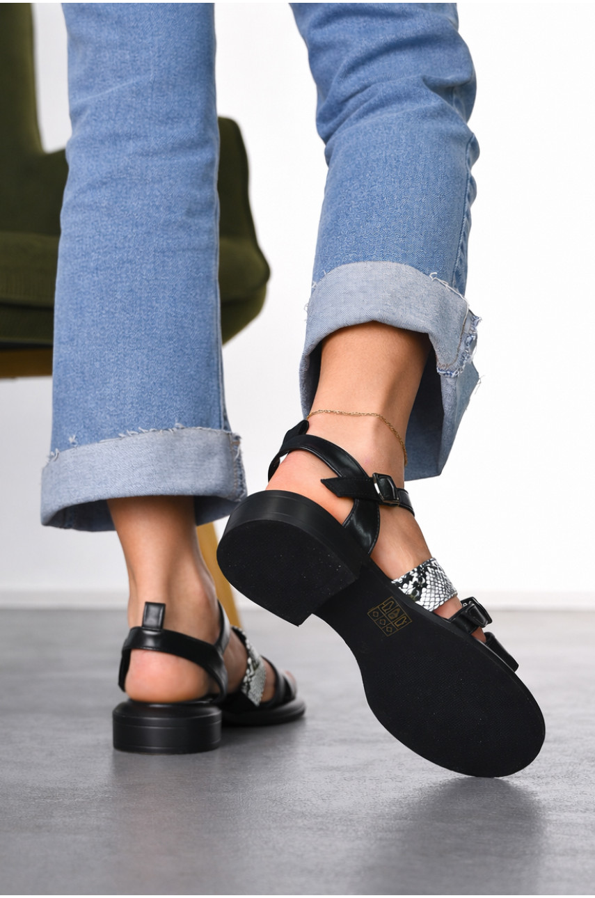 Босоніжки жіночі черного кольору W 710-7 212254