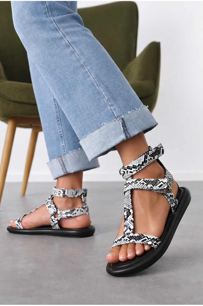 Босоніжки жіночі черно-білого кольору W 2260-16 212268