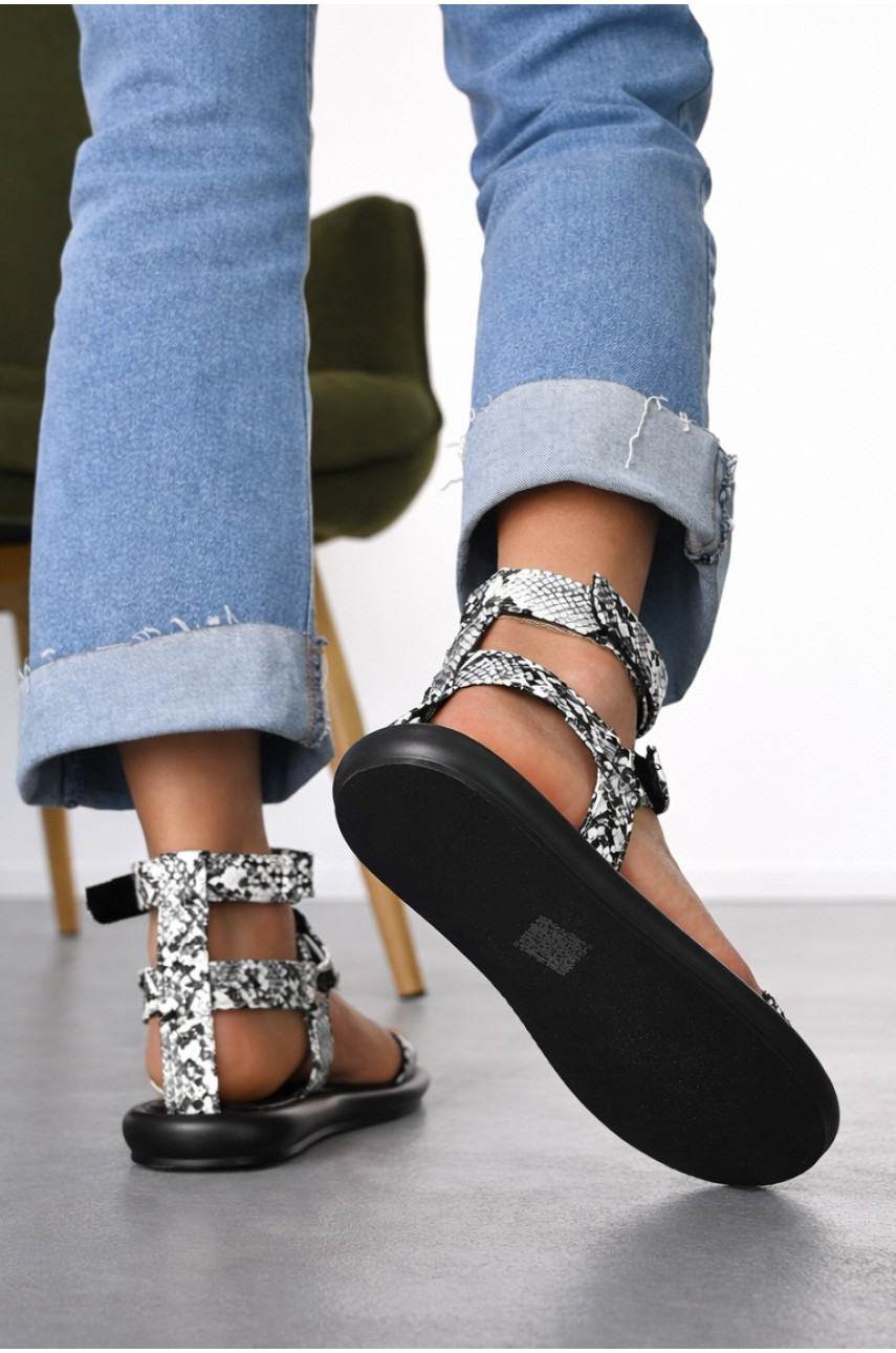 Босоніжки жіночі черно-білого кольору W 2260-16 212268