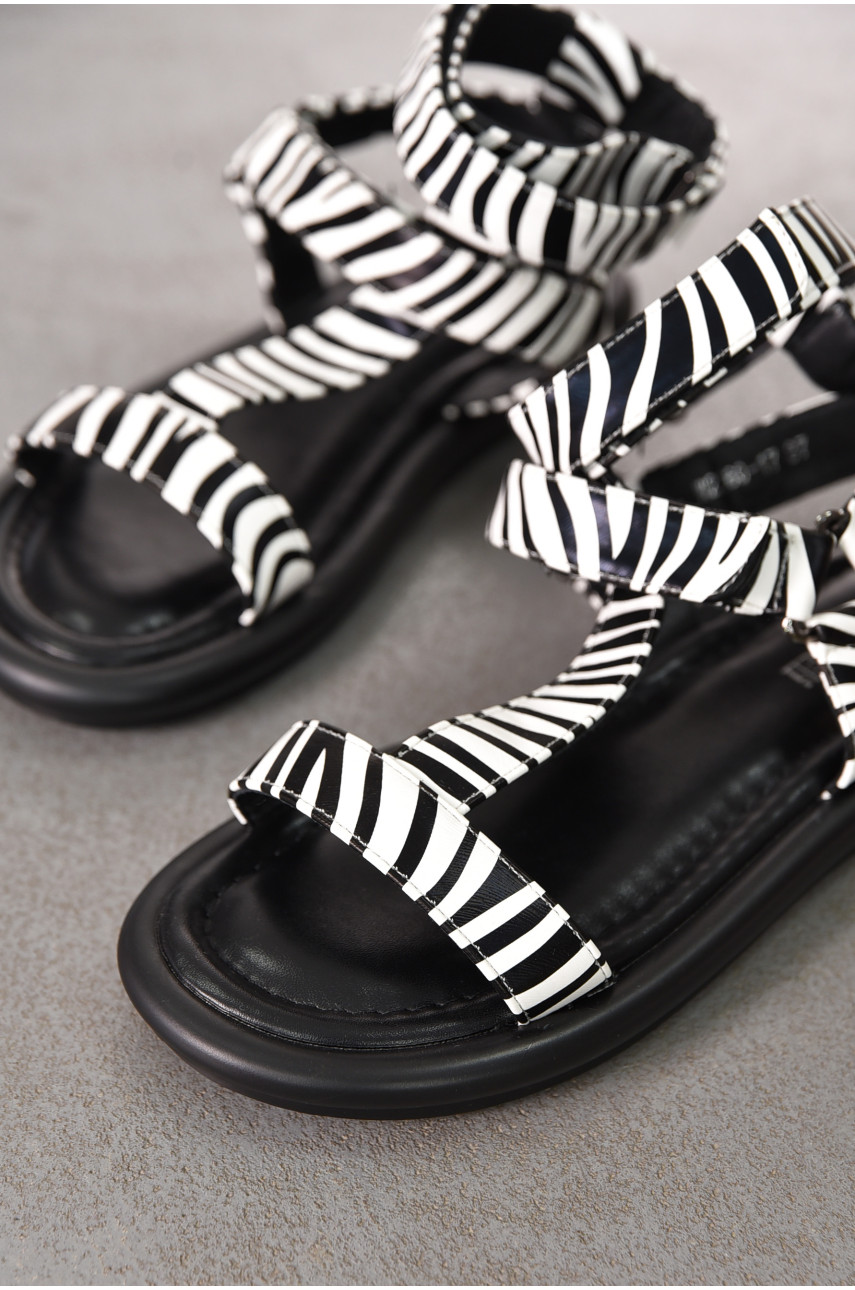 Босоніжки жіночі черно-білого кольору W 2260-17 212270