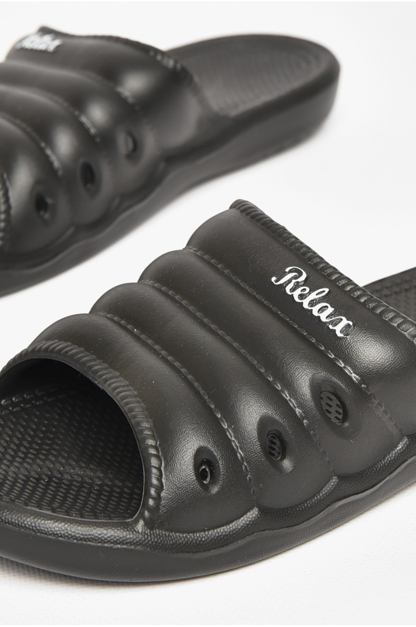 Шлепанцы пена женские черного цвета DS-66 212334