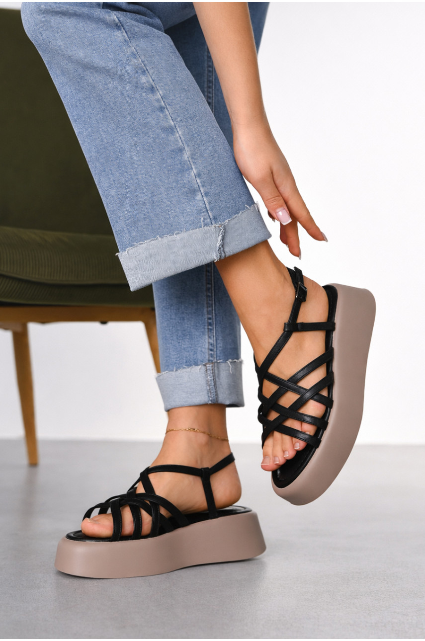 Босоніжки жіночі чорного кольору Т7020-22 212343