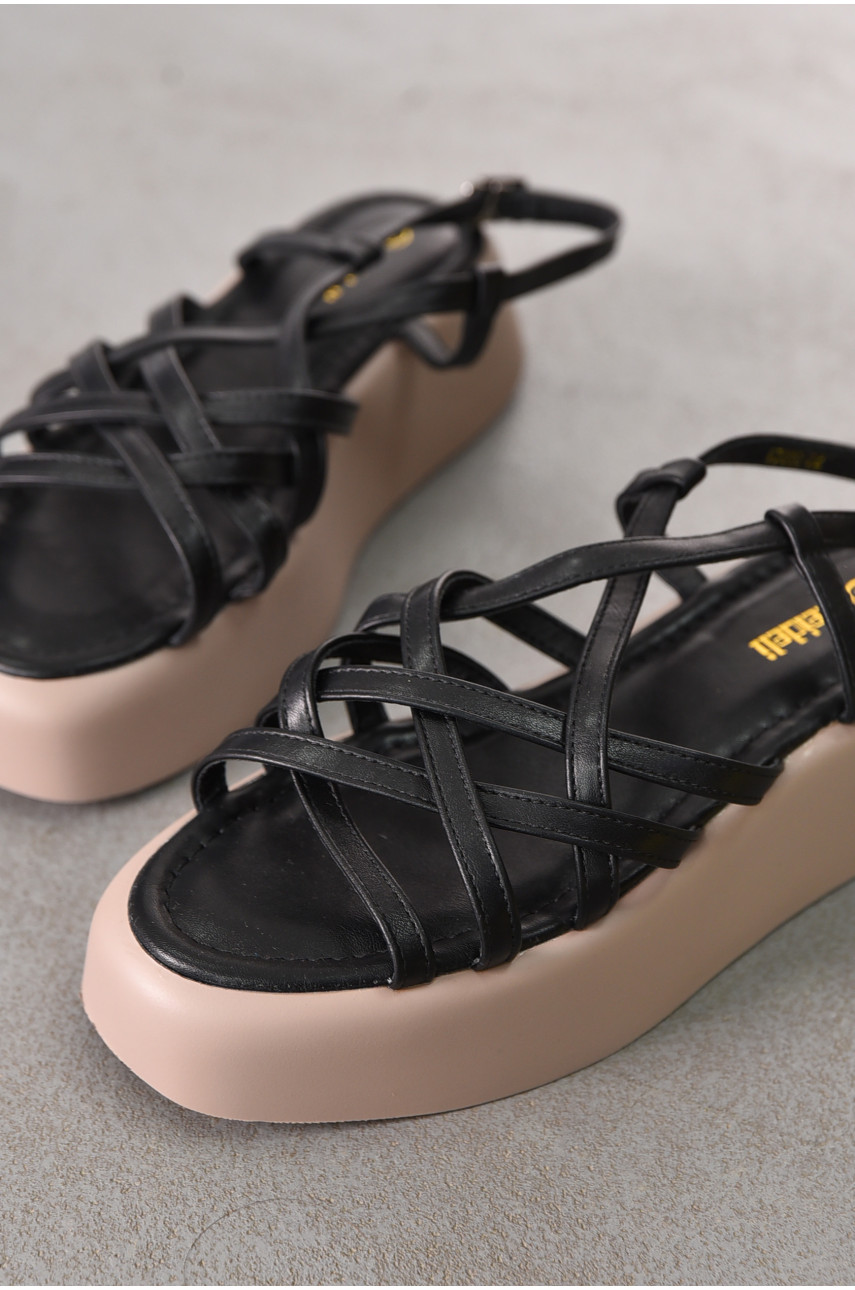 Босоніжки жіночі чорного кольору Т7020-22 212343