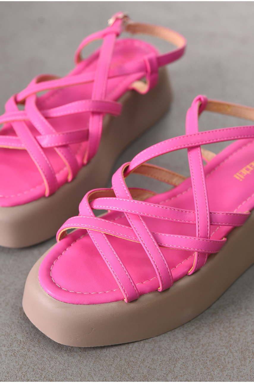 Босоніжки жіночі рожевого кольору Т7020-27 212344