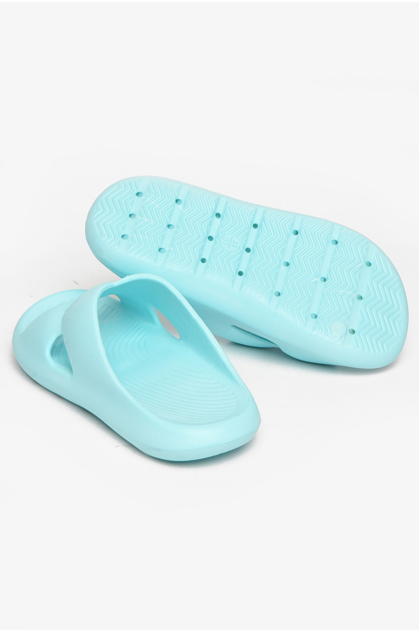 Шлепанцы пена женские голубого цвета 5065-2 212364