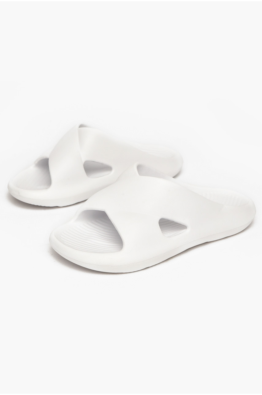 Шльопанці піна жіночі білого кольору 5065-2 212367