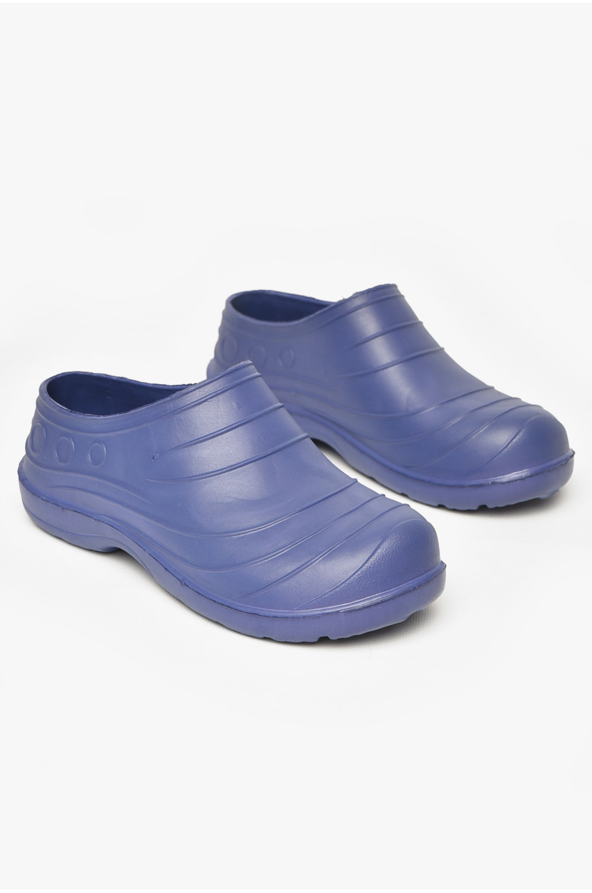 Калоші жіночі синього кольору Уцінка квітка 212370