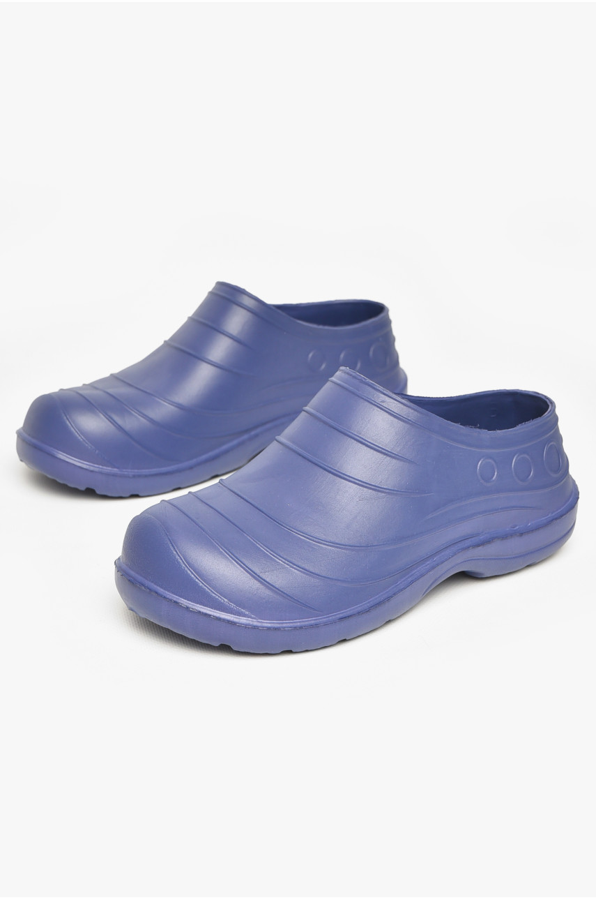 Калоші жіночі синього кольору Уцінка квітка 212370