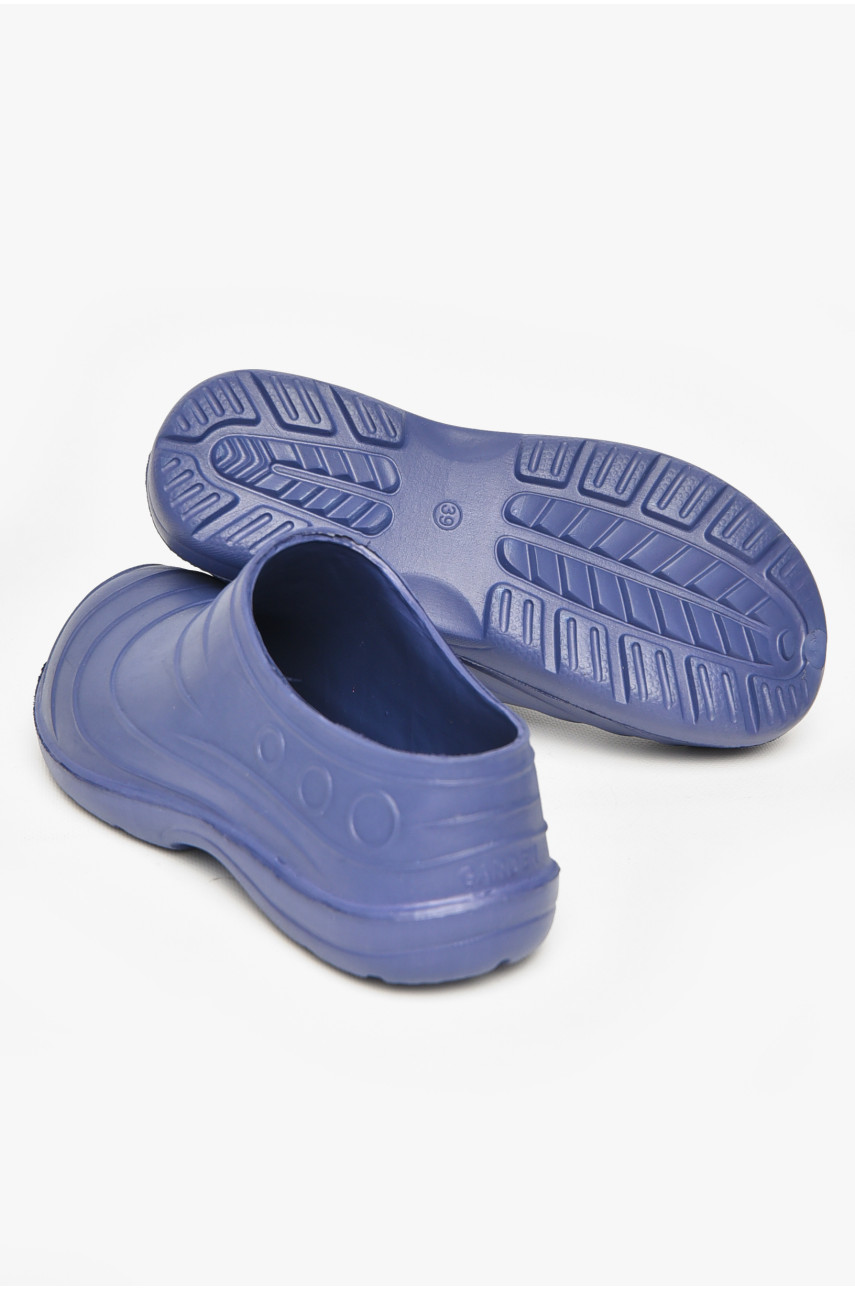 Калоші жіночі синього кольору Уцінка квітка 212370
