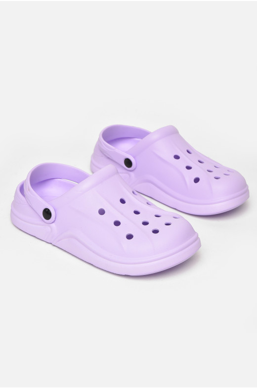 Кроксы женские сиреневого цвета 5068-2 212375