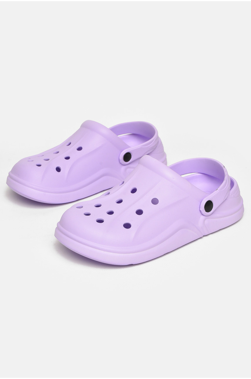 Кроксы женские сиреневого цвета 5068-2 212375