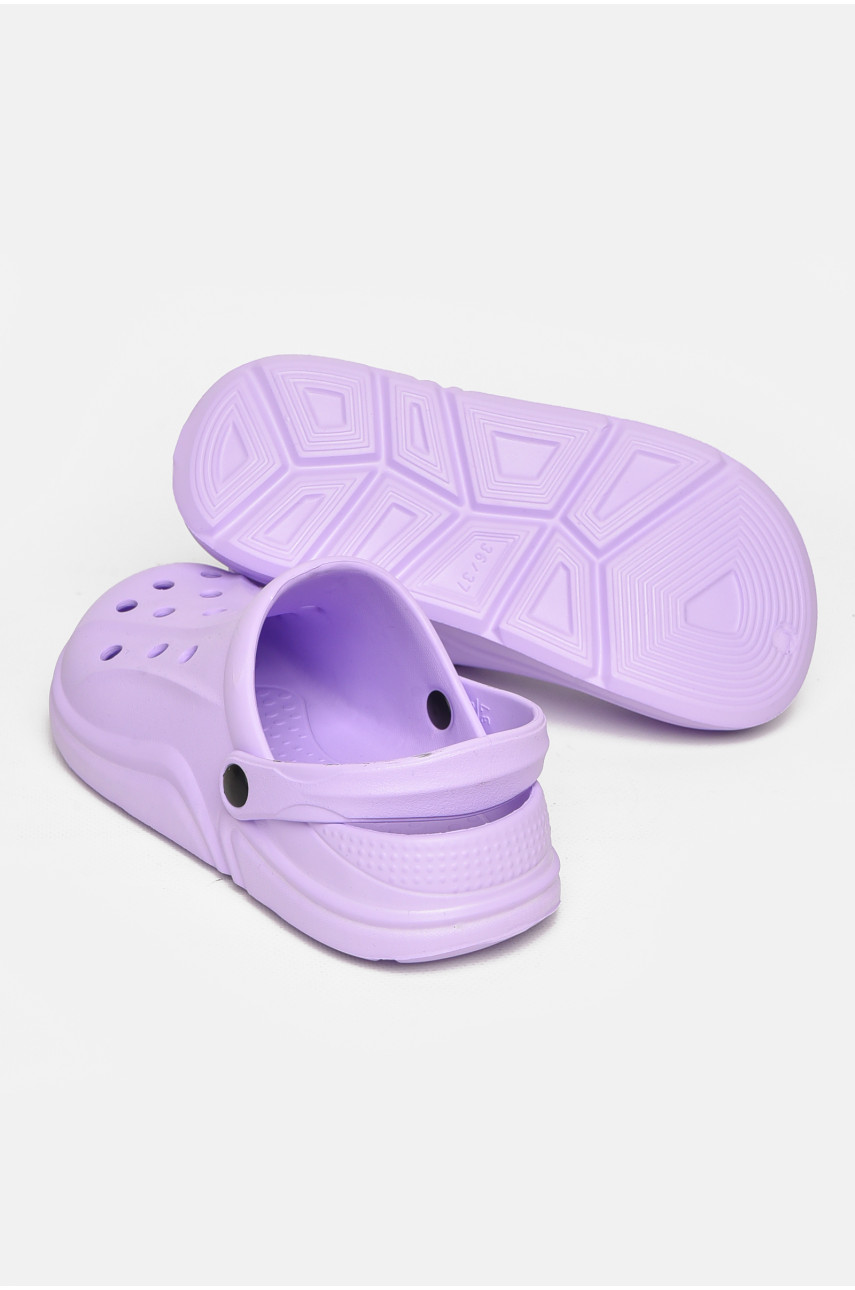Кроксы женские сиреневого цвета 5068-2 212375