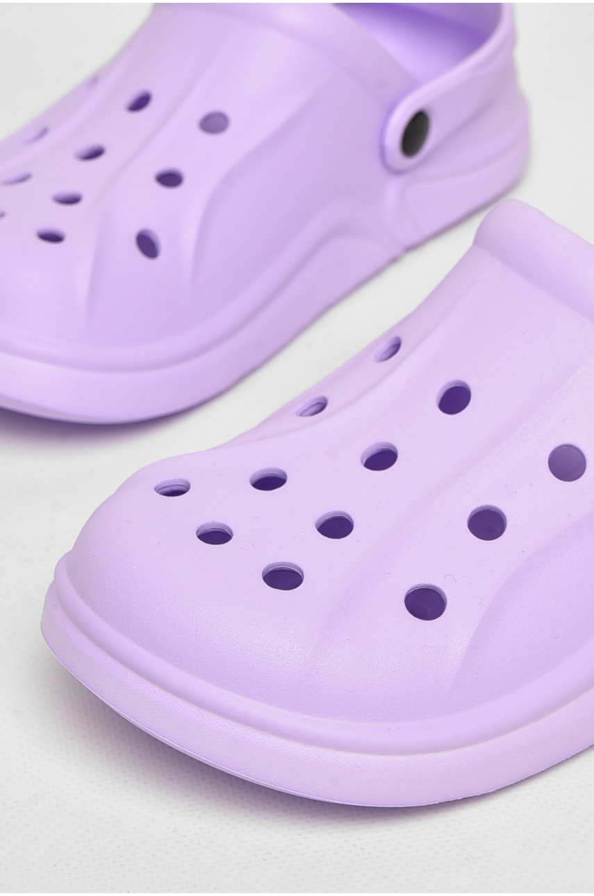 Кроксы женские сиреневого цвета 5068-2 212375