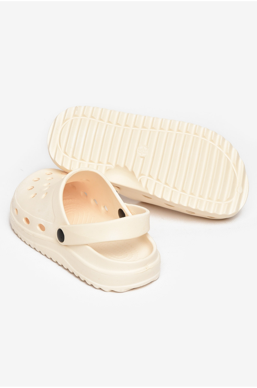 Кроксы женские молочного цвета 5063-2 212376