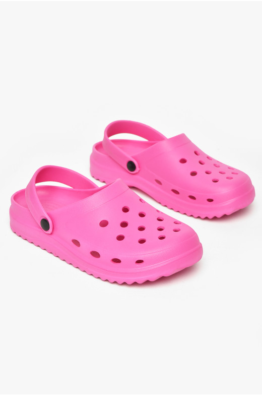 Кроксы женские малинового цвета 5063-2 212378