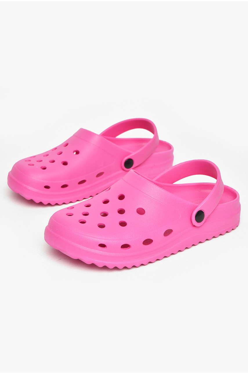 Кроксы женские малинового цвета 5063-2 212378