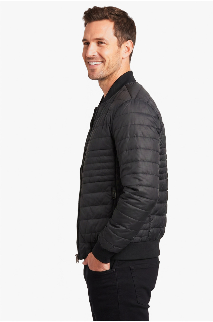 Куртка мужская демисезонная черного цвета S711 212392