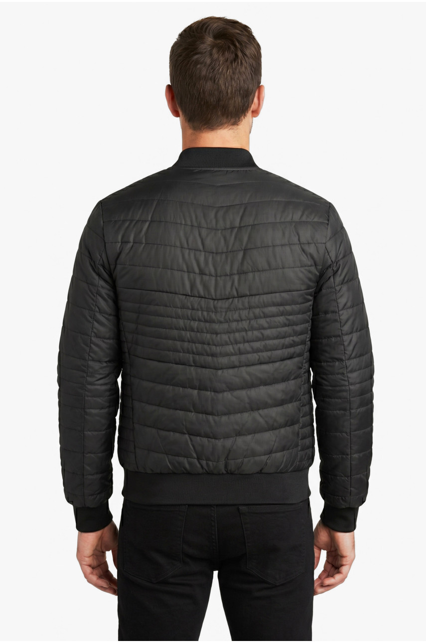 Куртка мужская демисезонная черного цвета S711 212392