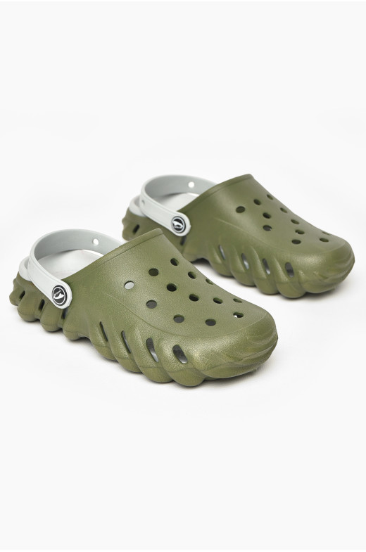 Кроксы женские цвета хаки 5061-2 212394