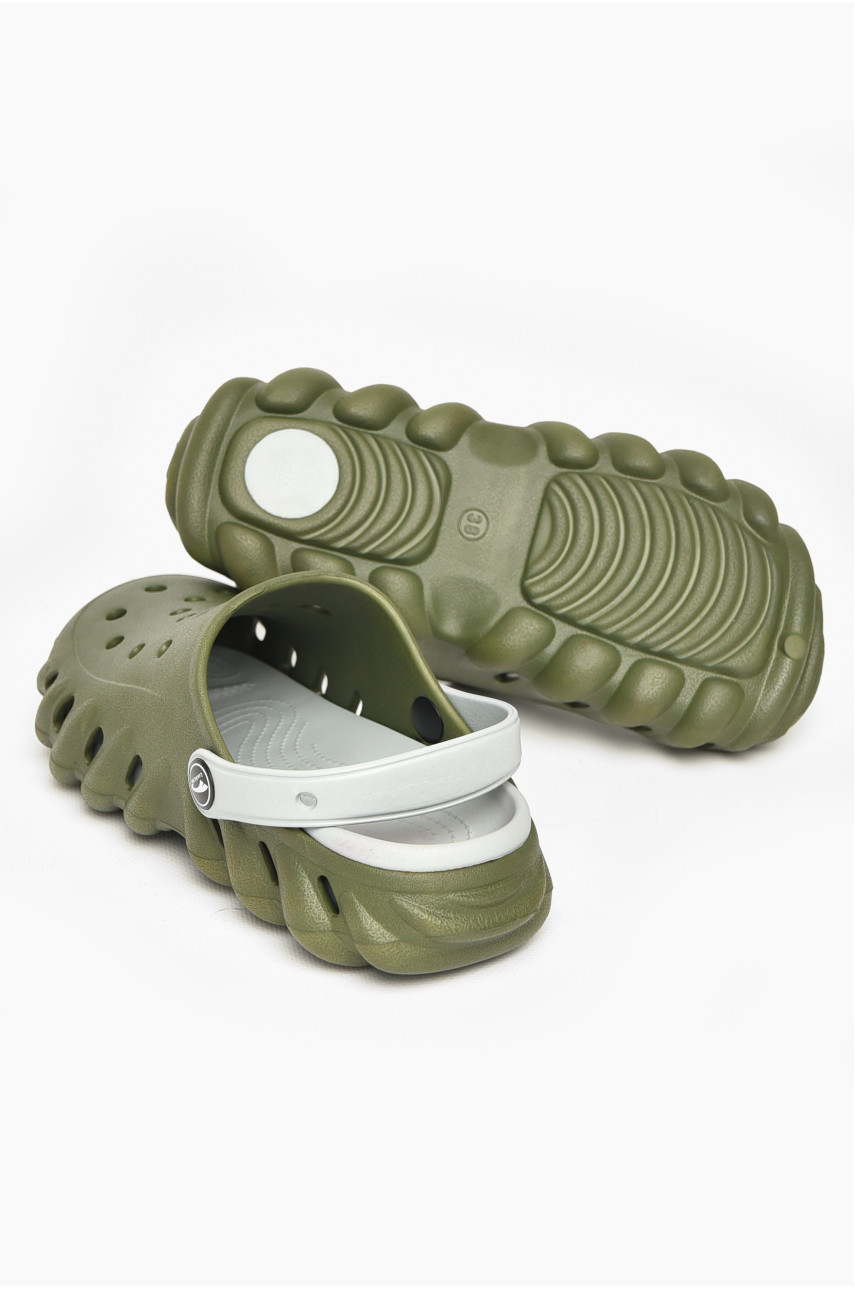 Кроксы женские цвета хаки 5061-2 212394 Кроксы женские цвета хаки 5061-2 212394