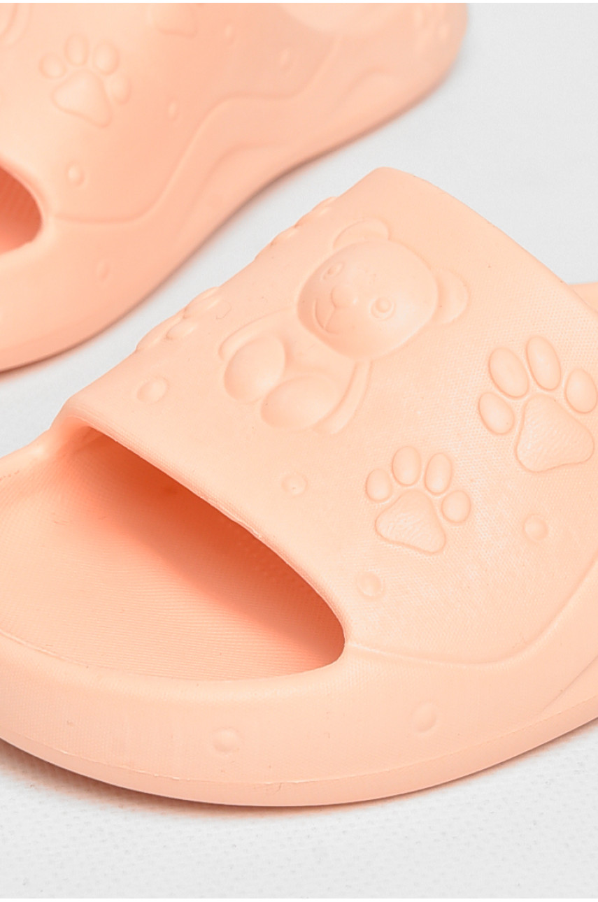 Шлепки детские для девочки пена персикового цвета 5066-3 212395