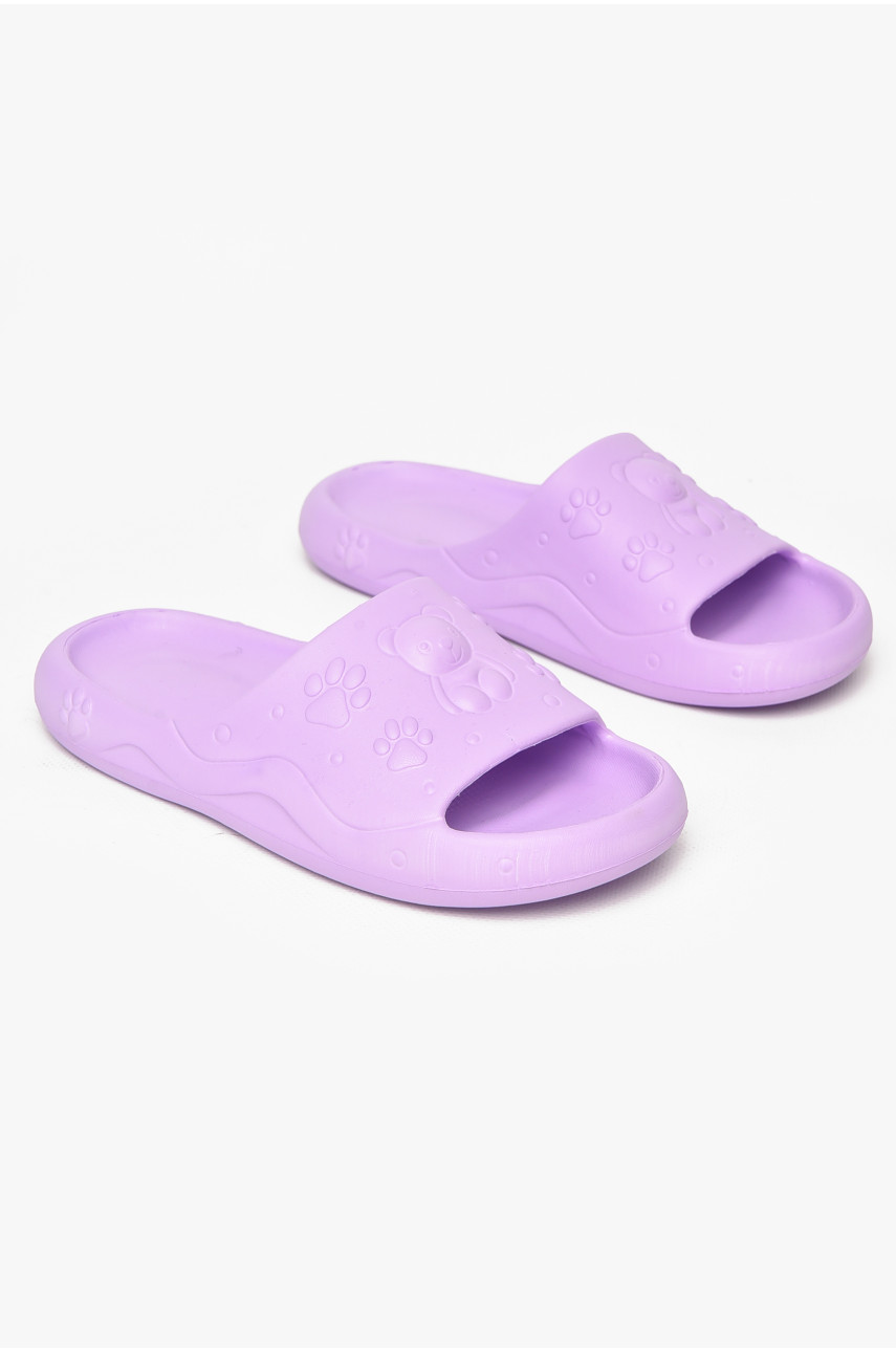 Шлепки детские для девочки пена сиреневого цвета 5066-3 212396