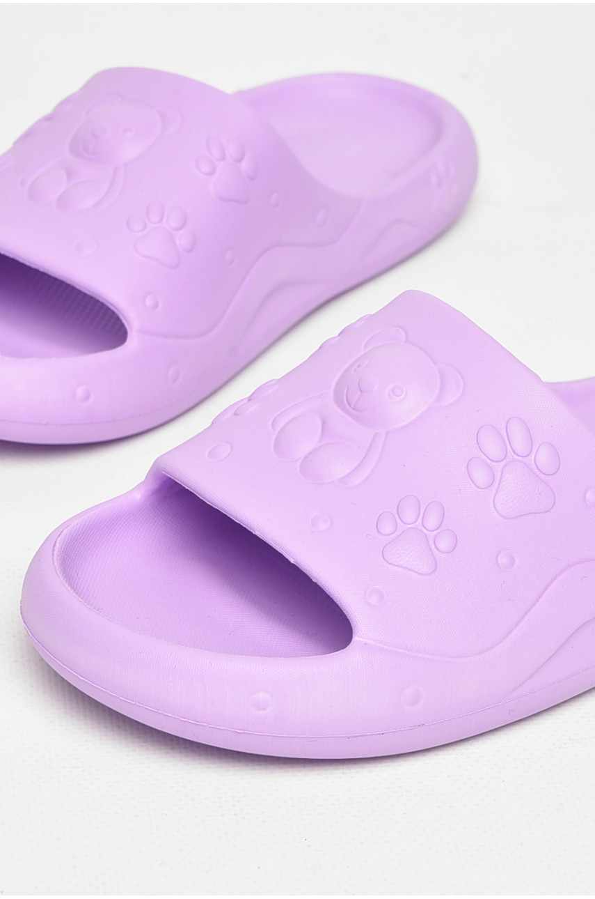 Шлепки детские для девочки пена сиреневого цвета 5066-3 212396