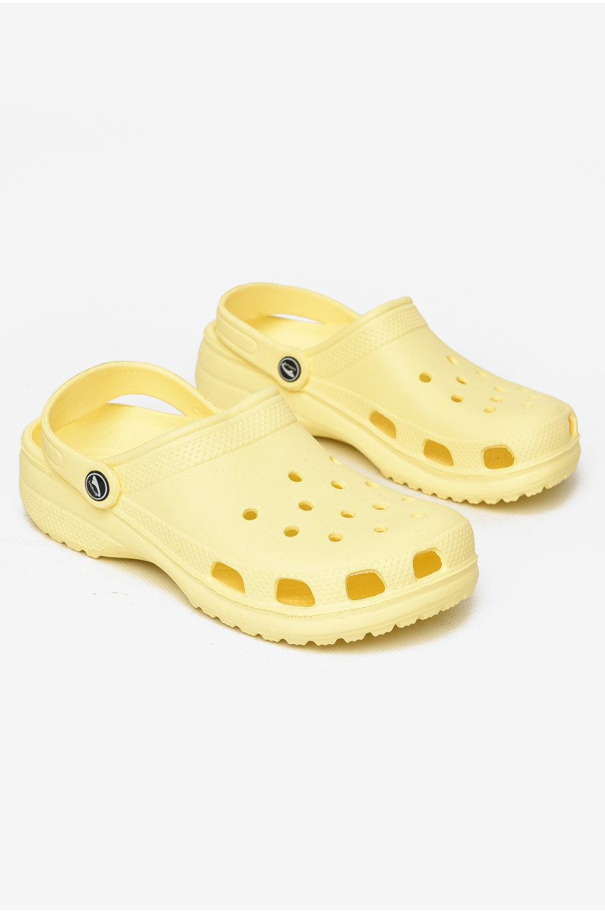 Кроксы детские желтого цвета 3001-3 212398