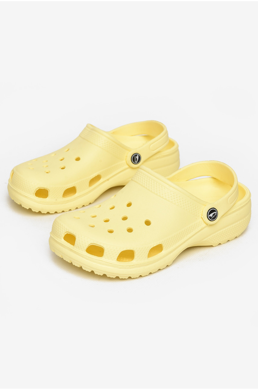 Кроксы детские желтого цвета 3001-3 212398