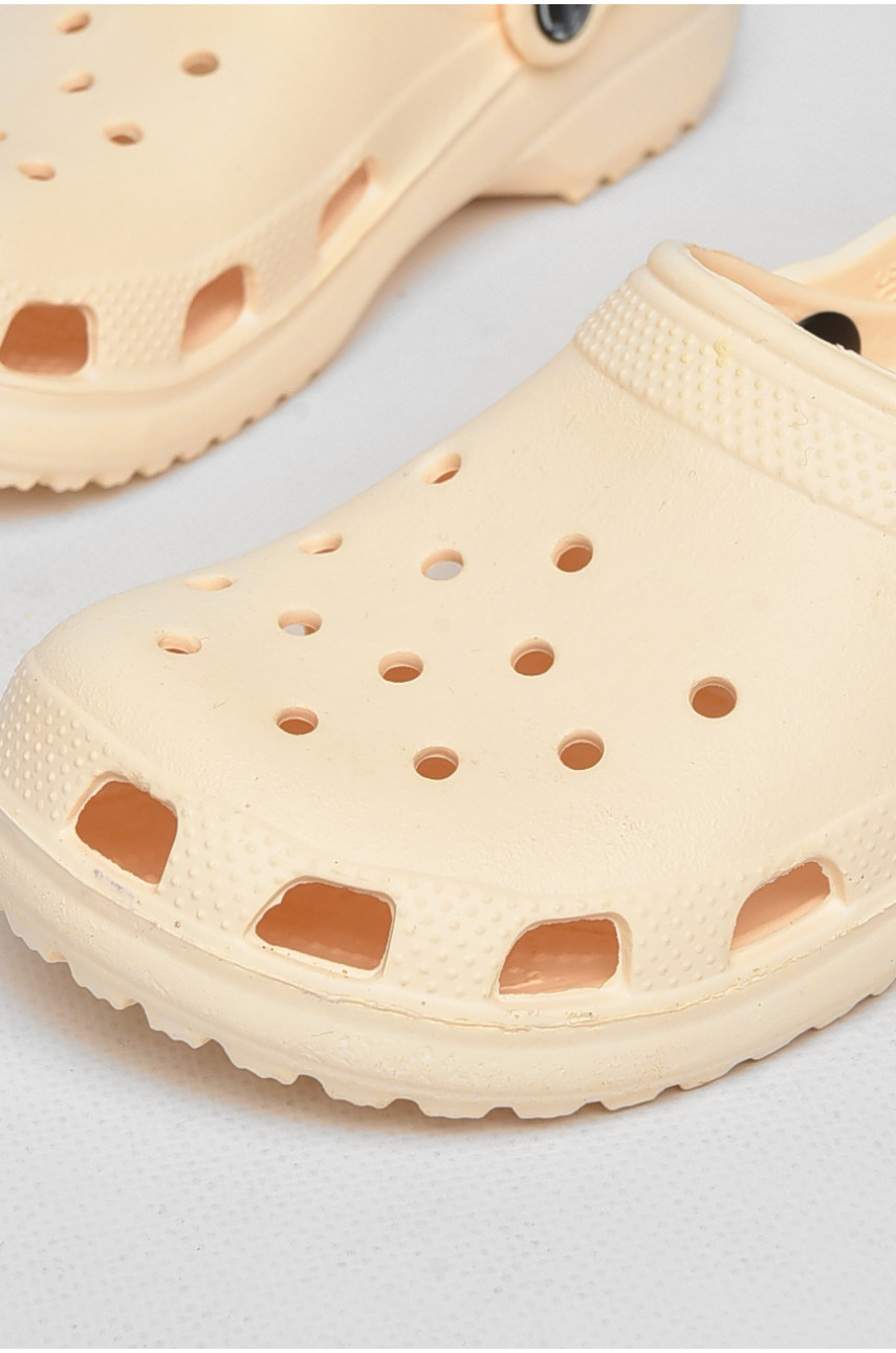 Кроксы детские светло-желтого цвета 3001-3 212399