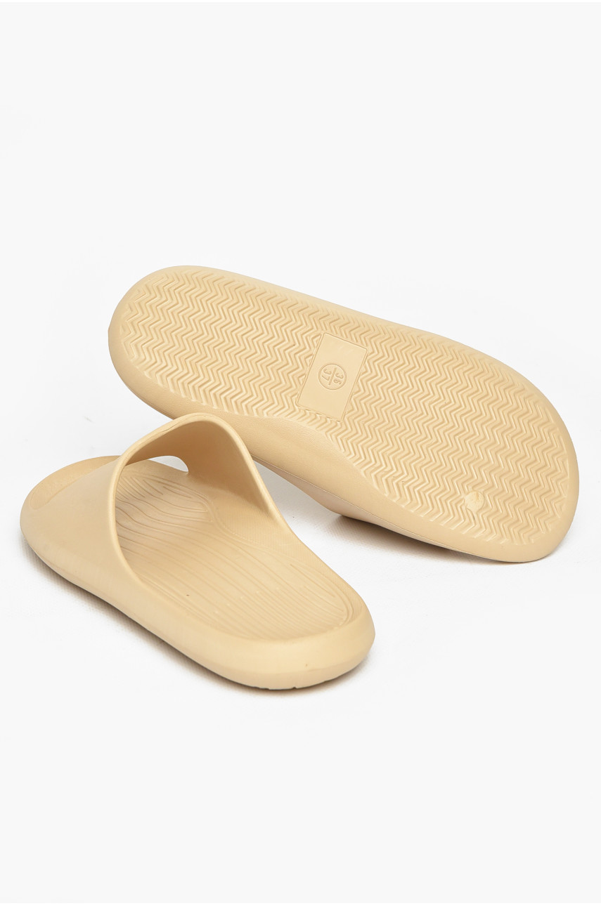 Шлепанцы пена женские бежевого цвета 5062-2 212400