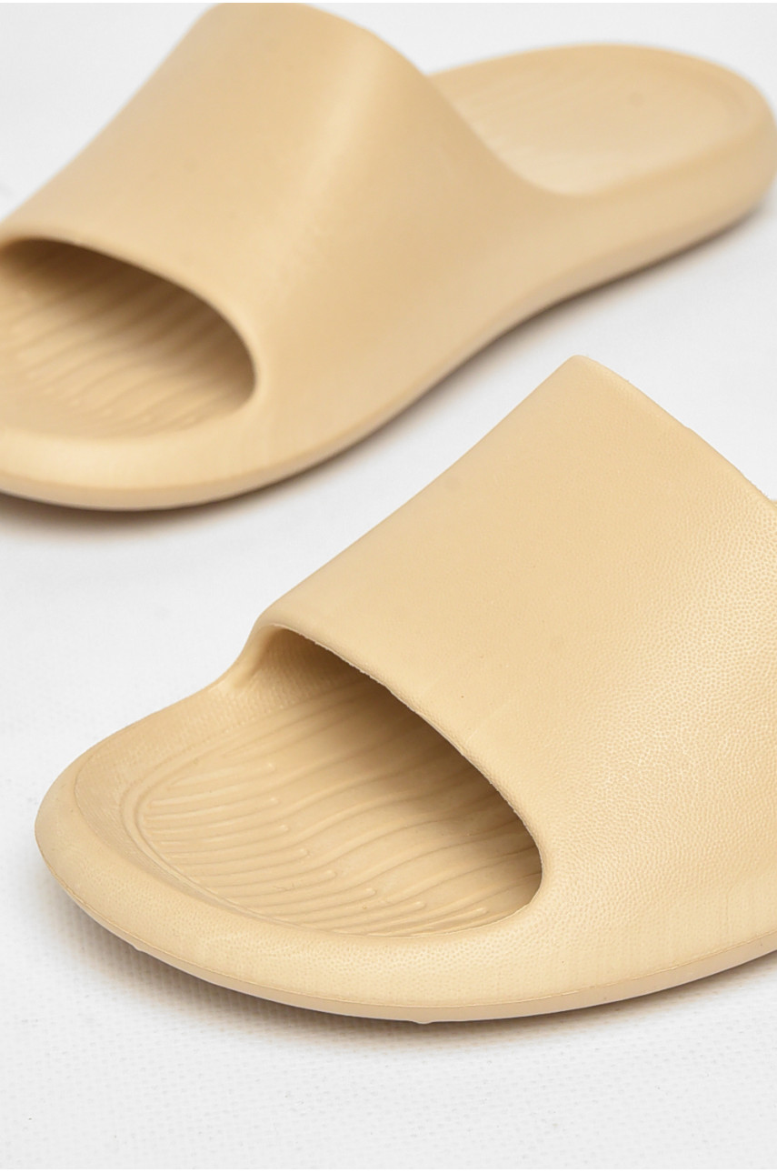 Шлепанцы пена женские бежевого цвета 5062-2 212400