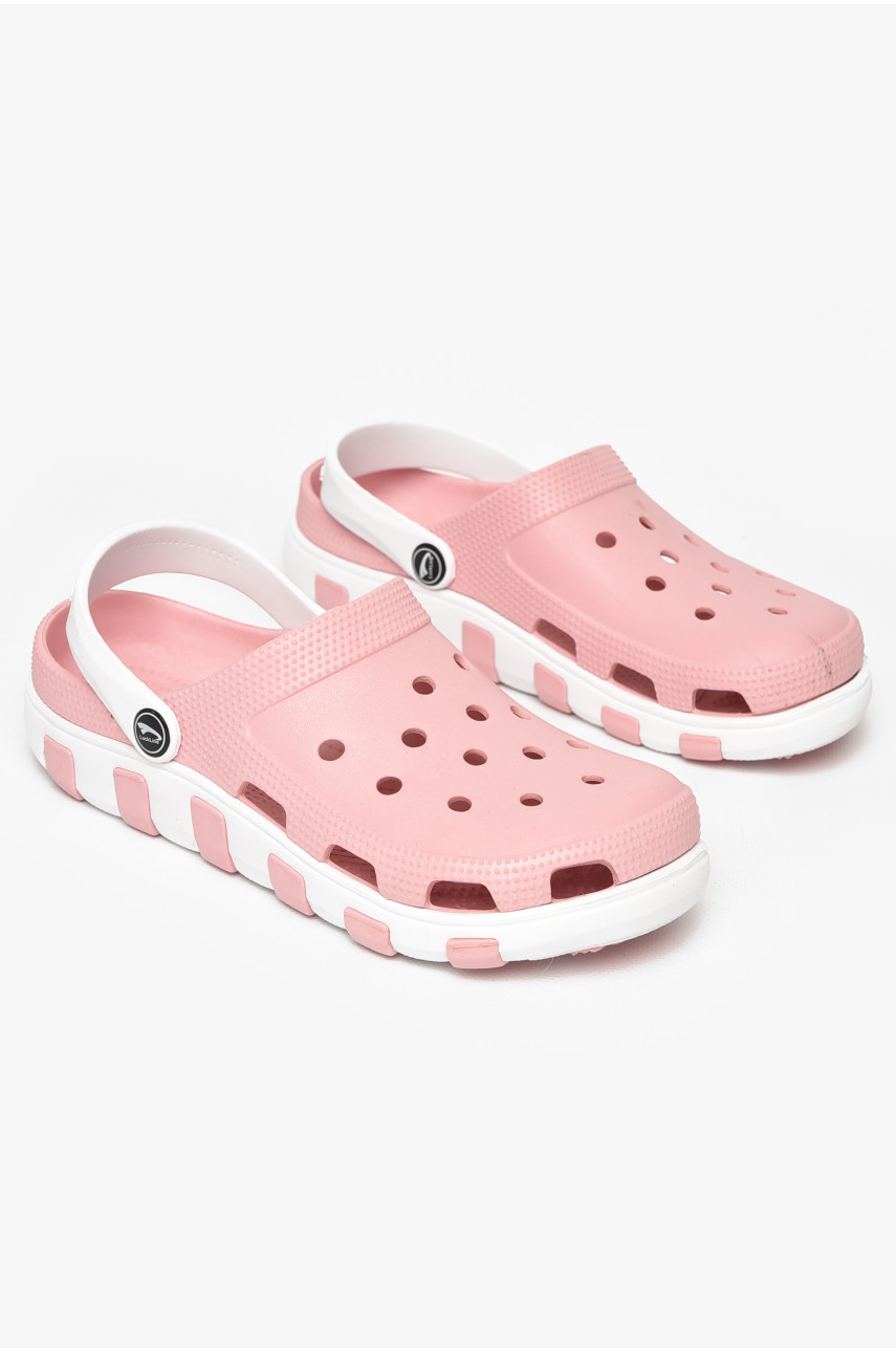 Кроксы женские пудрового цвета 3021-366 212404