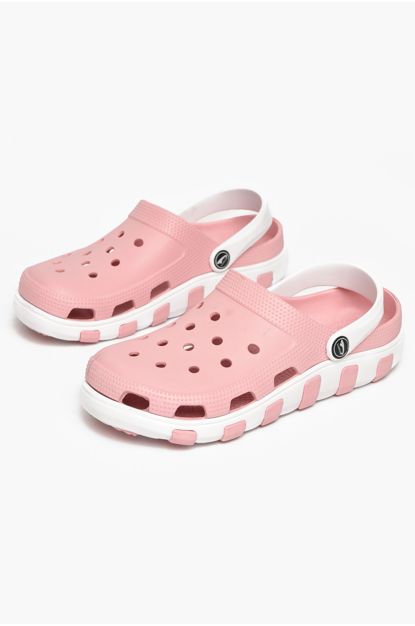 Кроксы женские пудрового цвета 3021-366 212404