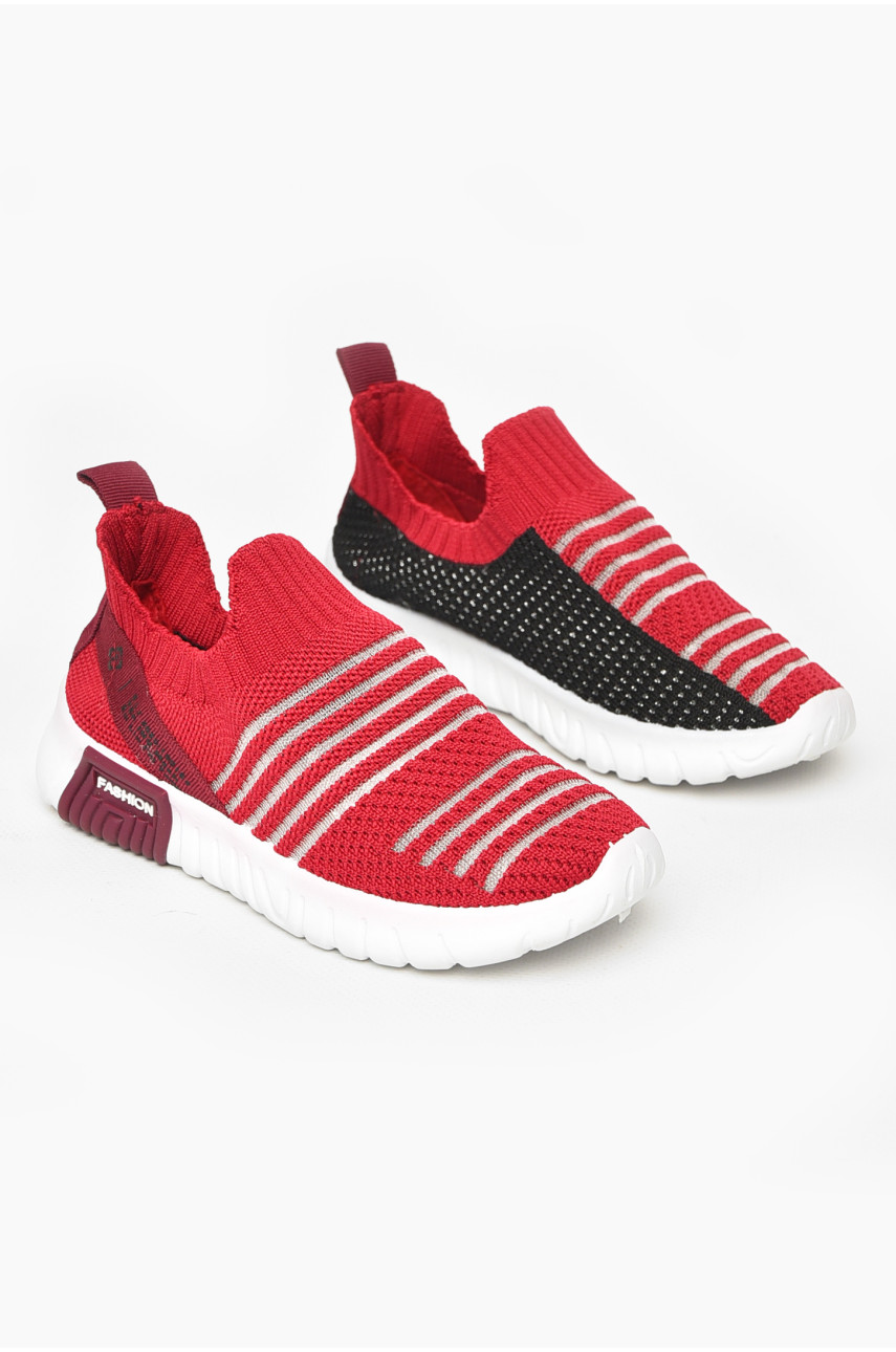 Кроссовки детские бордового цвета 212407