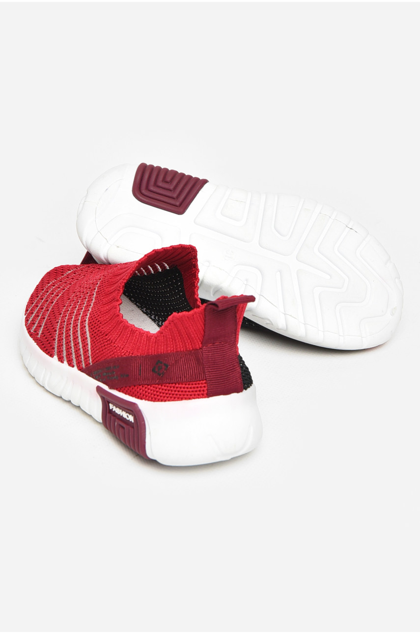 Кроссовки детские бордового цвета 212407 Кроссовки детские бордового цвета 212407