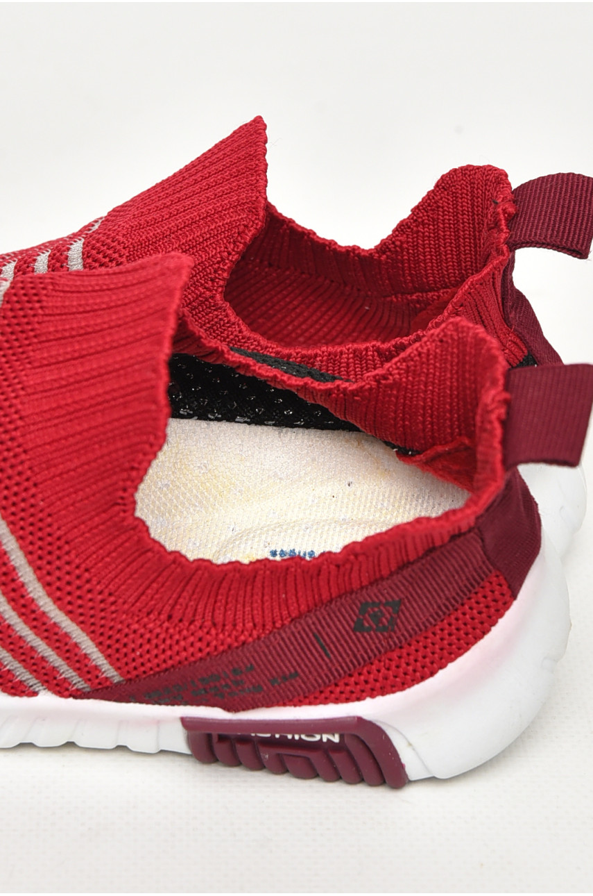 Кроссовки детские бордового цвета 212407 Кроссовки детские бордового цвета 212407