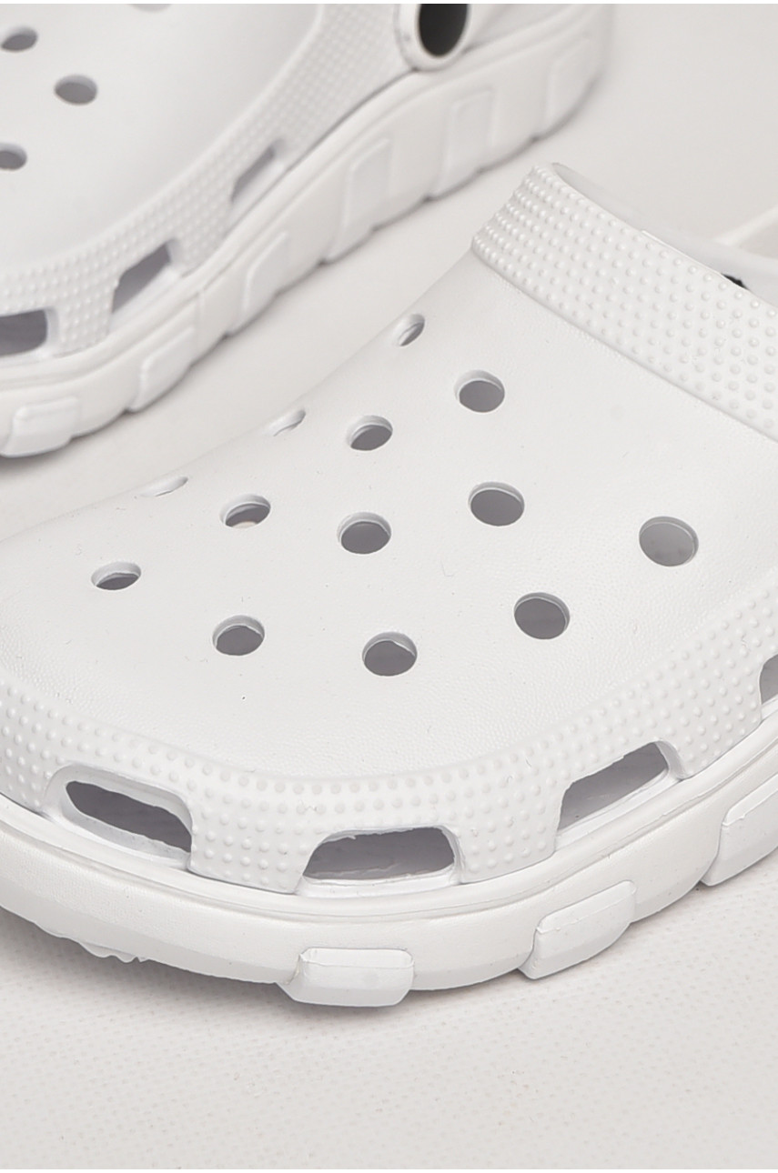 Кроксы женские белого цвета 3022-377 212411